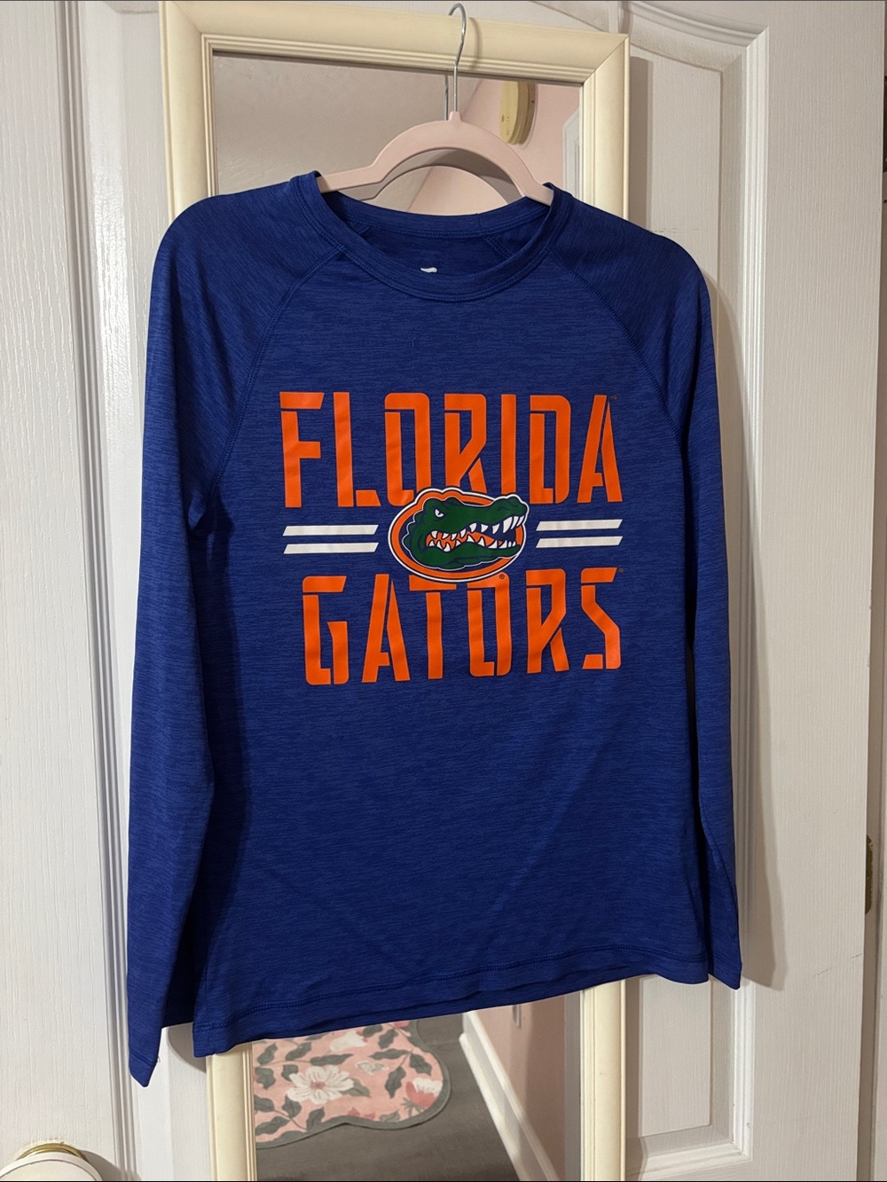 Fanatics Blue Long-Sleeve Florida Gators Tee with Orange Logo